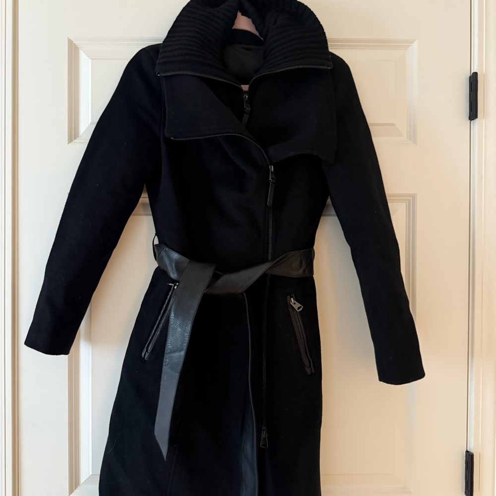 Mackage Black Women's Trench Coat with Belt